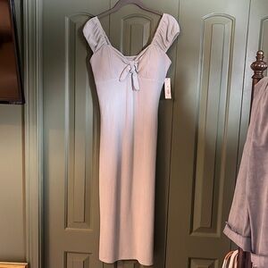 Light sea green midi bodycon dress, new with tags.